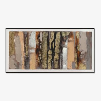 The Range Bronze Effect Abstract Canvas - Multicolour