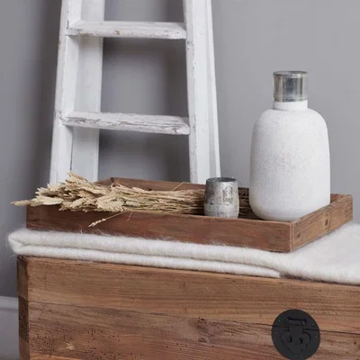 The Range Artisan Small Wooden Tray - Brown