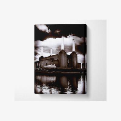 The Range Battersea Power Station Canvas Print Wall Art - Yellow / 81.28cm