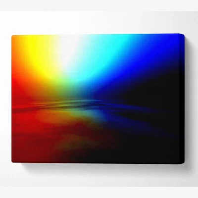 The Range Colours Of The Rainbow Canvas Print Wall Art - Yellow / 35.56cm