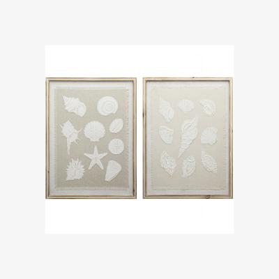 The Range Embossed Seashell Framed Wall Art