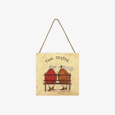 The Range Sam Toft (Two Seater) Wooden Block - White