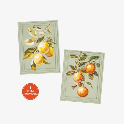The Range Mediterranean Fruit Painted Framed Art