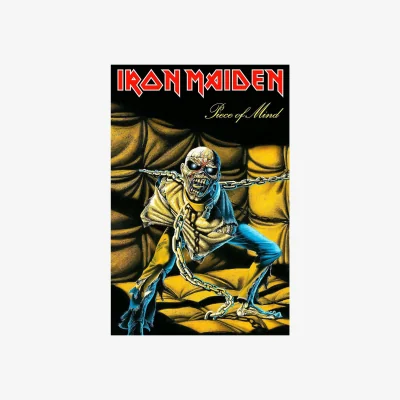 The Range Iron Maiden Piece Of Mind Textile Poster - Yellow/Black/Red