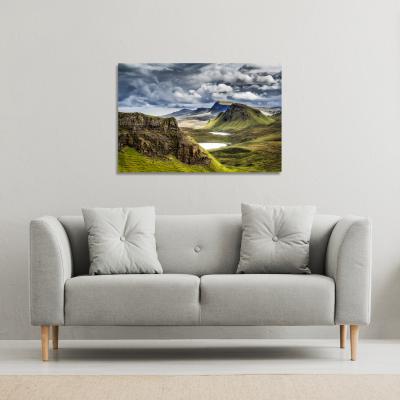 The Range Highland,Scotland Canvas Print - Blue / 61cm / 41cm