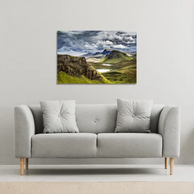 The Range Highland,Scotland Canvas Print - Blue / 61cm / 41cm