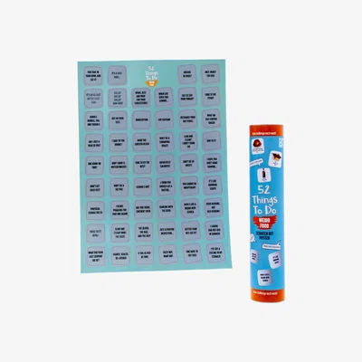 The Range Scratch Off Foods To Try From Around The World Challenge Poster - Blue