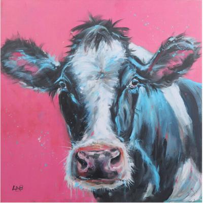 The Range Louise Brown Priscilla Cow Canvas
