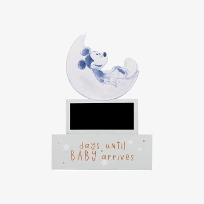 The Range Disney Mickey Countdown to Baby's Arrival Mantel Plaque Blue - Blue