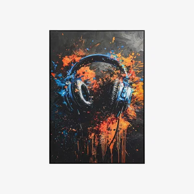 The Range Gamer Headphones Wall Art