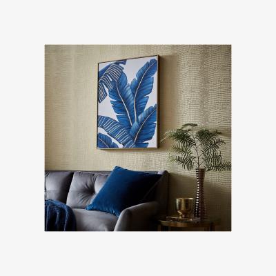 The Range Blissful Blue Tropics Hand Painted Canvas - Navy