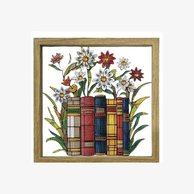 The Range Book Floral Framed Diamond Painting Kit  - Multi