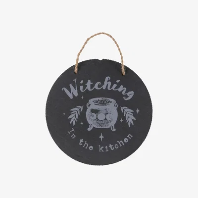 The Range Witching In The Kitchen Hanging Sign - Black