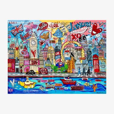 The Range M.Lagunas London Illustrations Canvas