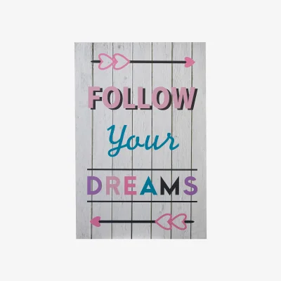 The Range Kids Follow Your Dreams Wall Plaque - Assorted