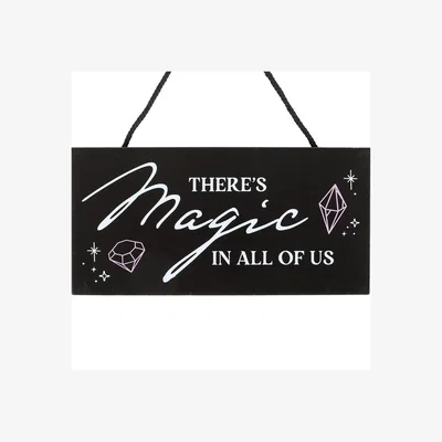 The Range Magic Within Us Witchy Hanging Sign - Black