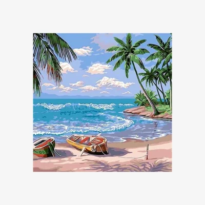 The Range Beach Scene Painting by Numbers Kit - Multi