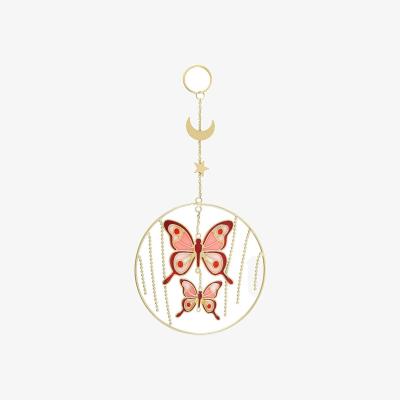 The Range Pink Butterfly Hanging Decoration - Pink/Gold