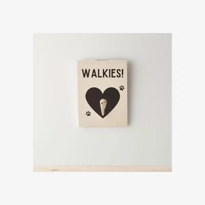 The Range Walkies Heart Dog Sign With Hook - Cream