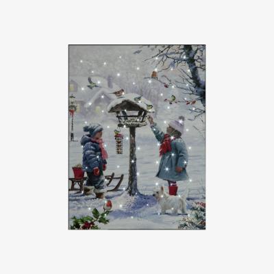The Range Battery Operated LED Feeding Birds Canvas