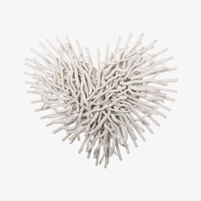 The Range Driftwood Effect Heart - White