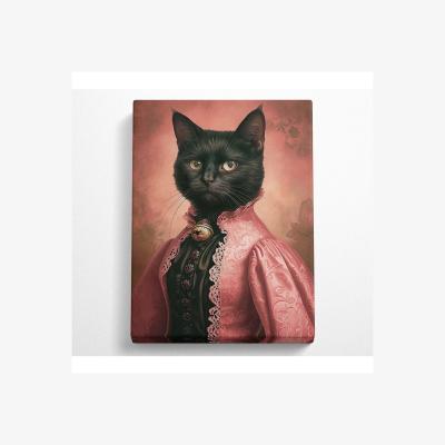 The Range Cat Princess Cute Canvas Print - Black / 50.8cm