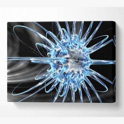 The Range Tenticles Inverse Canvas Print Wall Art - Yellow / 66.04cm