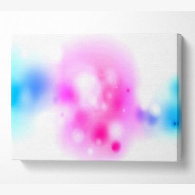 The Range Blurred Colours Canvas Print Wall Art - Yellow / 35.56cm