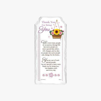 The Range Thank You For Being You Sentimental Handcrafted Ceramic Plaque - Multi