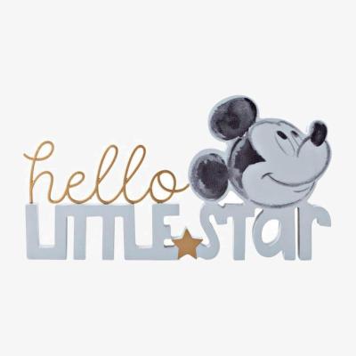 The Range Disney Mickey Hello Little Star Mantle Plaque Blue - Blue