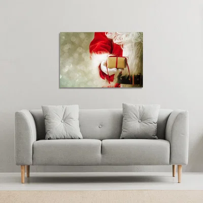 The Range Santa Claus Gloved Hands Gallery Canvas - Red / 51cm / 77cm