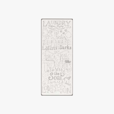 The Range Laundry Room Rules Metal Sign