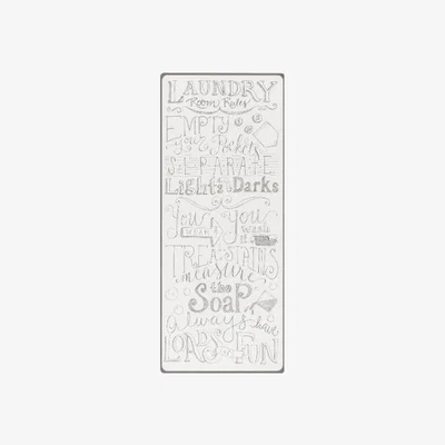 The Range Laundry Room Rules Metal Sign