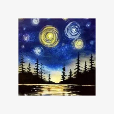 The Range Starry Night Diamond Painting Kit - Blue
