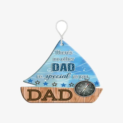 The Range SPECIAL DAD HeartFelts Boat Shaped Hanging Plaque - Multi