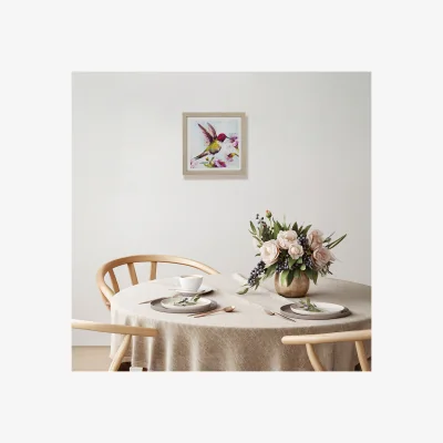 The Range Floral Hummingbird Framed Art - Multicolour