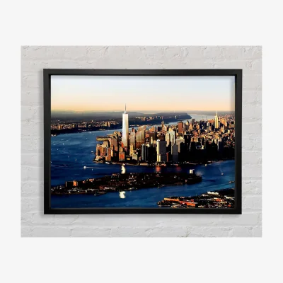 The Range Hong Kong Harbour At First Light Framed Print Architecture Prints - Black