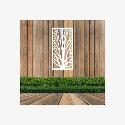 The Range Sniline Screen Metal Wall Art - White