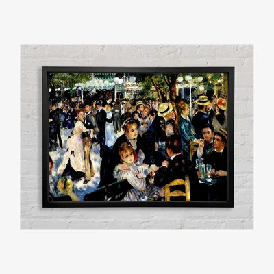 The Range Renoir Montmartre Framed Print Art Classic Prints - Black