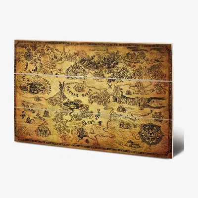 The Range The Legend Of Zelda (Map) Wall Art