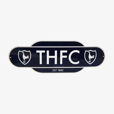 The Range Tottenham Hotspur FC Retro Years Plaque - Navy/Cream