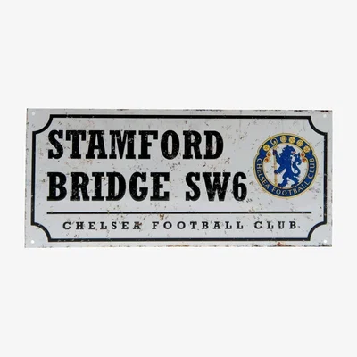 The Range Chelsea Nostalgia Metal Street Sign - Silver/Black