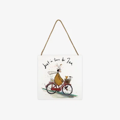 The Range Sam Toft (Just In Time For Tea) Wooden Block - White