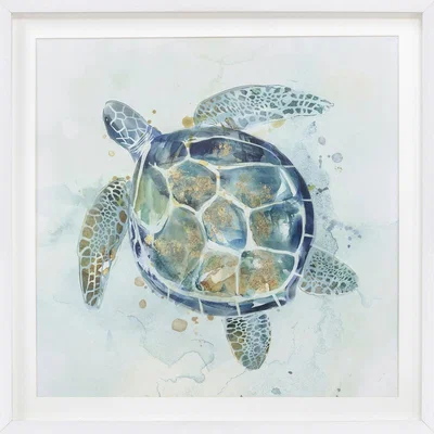 The Range Turtle Embellished Framed Wall Art