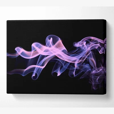 The Range Smoke Pinks Canvas Print Wall Art - Yellow / 35.56cm