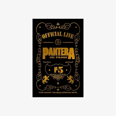 The Range Pantera 101 Proof Textile Poster - Black/Yellow