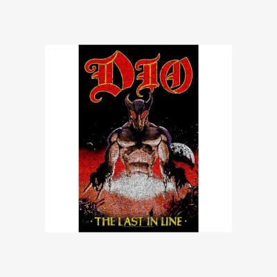 The Range Dio The Last In Line Textile Poster - Black/Red