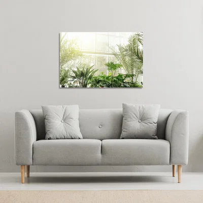 The Range Green plants in botanical gardens Canvas Print - Green / 46cm / 31cm