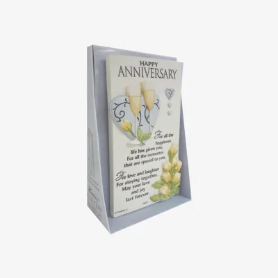 The Range On Your Anniversary Timeless Words Plaque - Multi