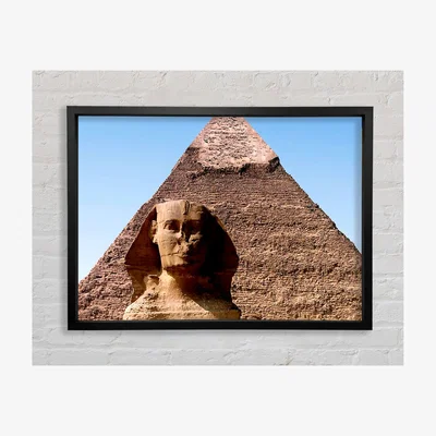 The Range Great Pyramid Of Giza Framed Print Architecture Prints - Black